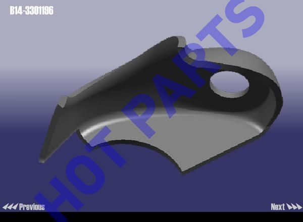 картинка BRACKET-ABSORBER REAR RH  B14-3301196