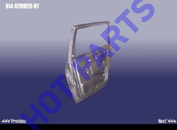 картинка ДВЕРЬ ЗАДНЯЯ ПРАВАЯ EASTAR  B14-6201020-DY