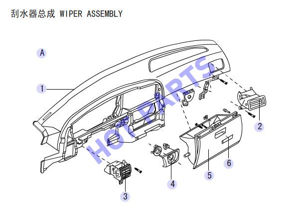 INSTRUMENT PANEL ASSEMBLY(1)