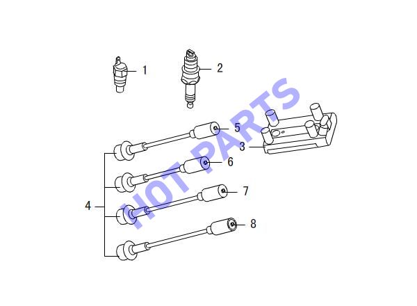 IGNITION COIL & SPARK PLUG ASSY