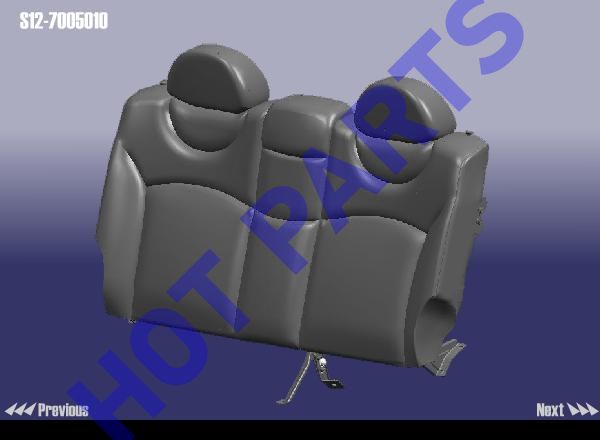 картинка СПИНКА ЗАДНЕГО СИДЕНИЯ CH KIMO  S12-7005010