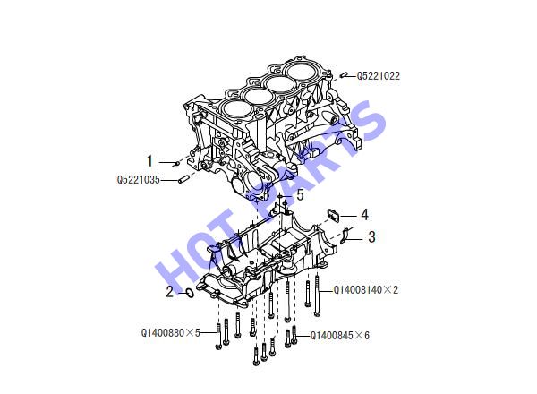 CYLINDER BLOCK INSTALLED ASSY 3